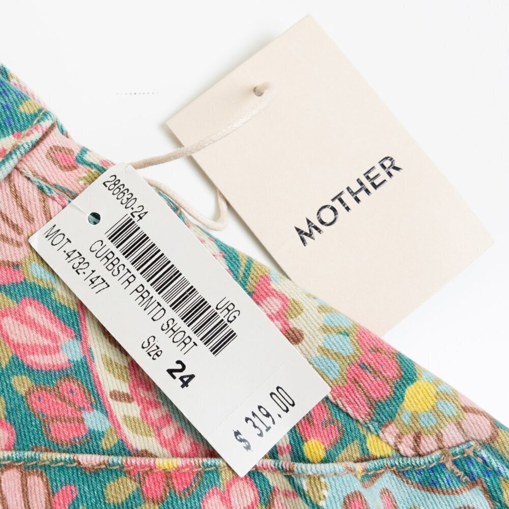 MOTHER The Curbster Floral Shorts Under The Rug Boho Hippie Retro NWT - Picture 6 of 16